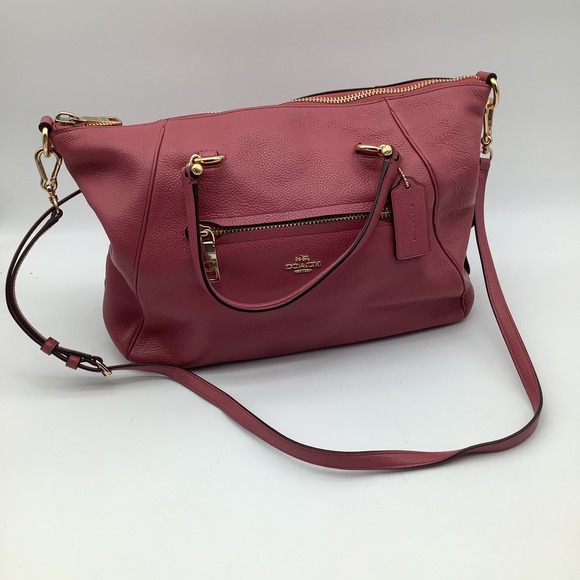 Coach Leather Satchel Crossbody Bag Raspberry Pink Designer Purse G1781-24769 - Picture 1 of 12